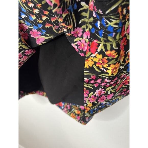 Off The Shoulder Floral short Mini Shift Dress Vince Camuto‎ Bows Romantic Sz 4 - Picture 5 of 10